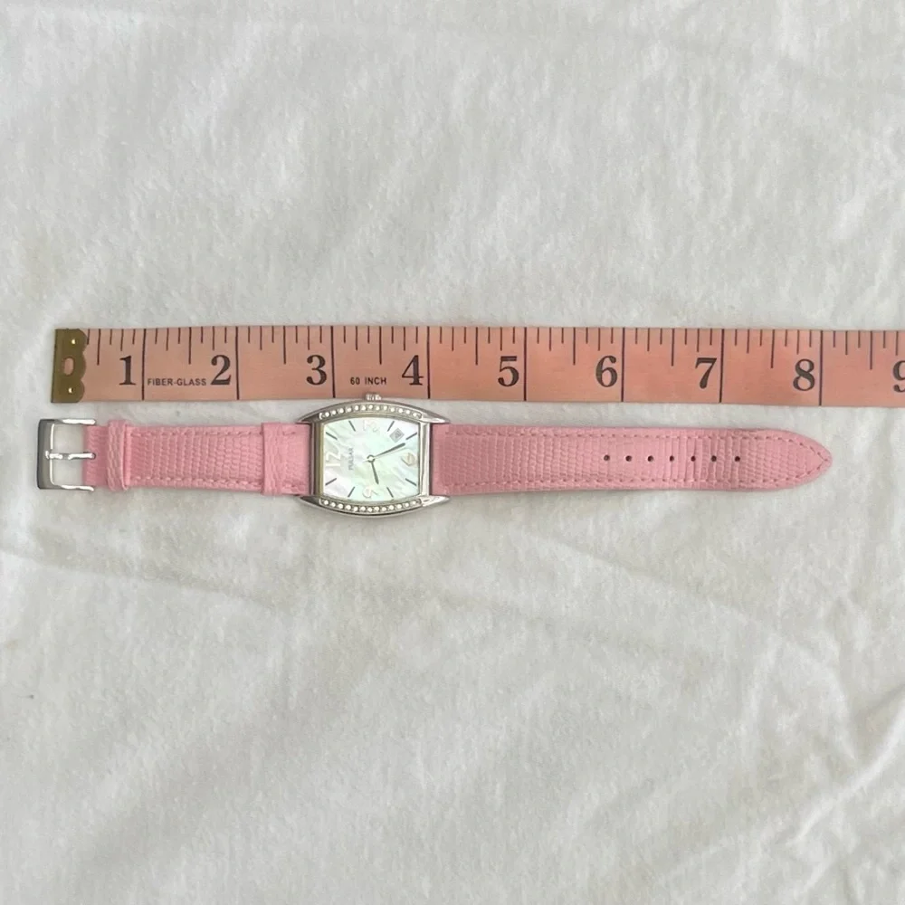 Vintage Swarovski Pulsar Mother of Pearl Watch VX32-X310